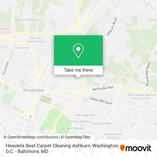 Heaven's Best Carpet Cleaning Ashburn map