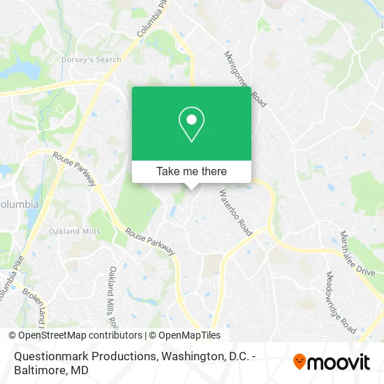 Questionmark Productions map