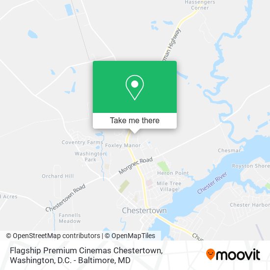 Mapa de Flagship Premium Cinemas Chestertown