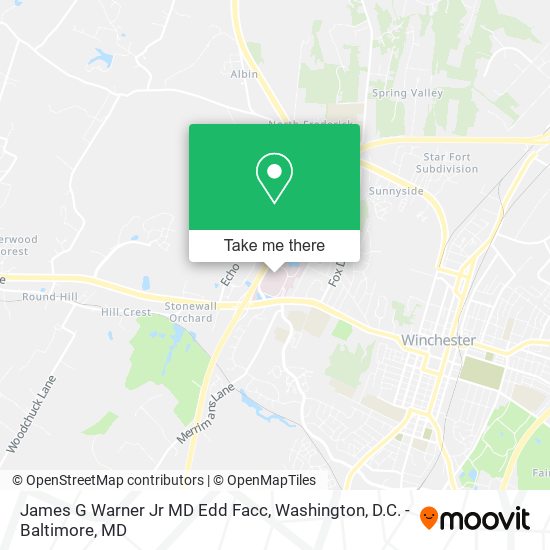 James G Warner Jr MD Edd Facc map