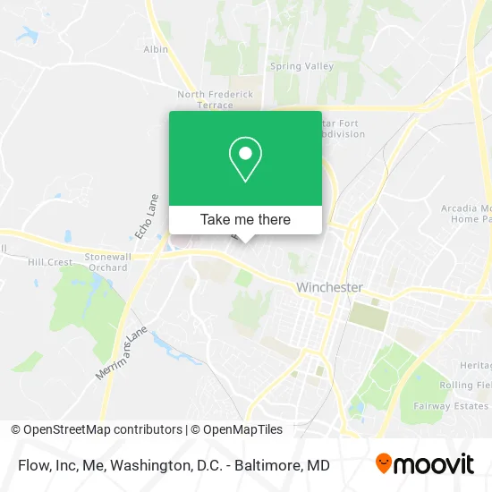 Flow, Inc, Me map