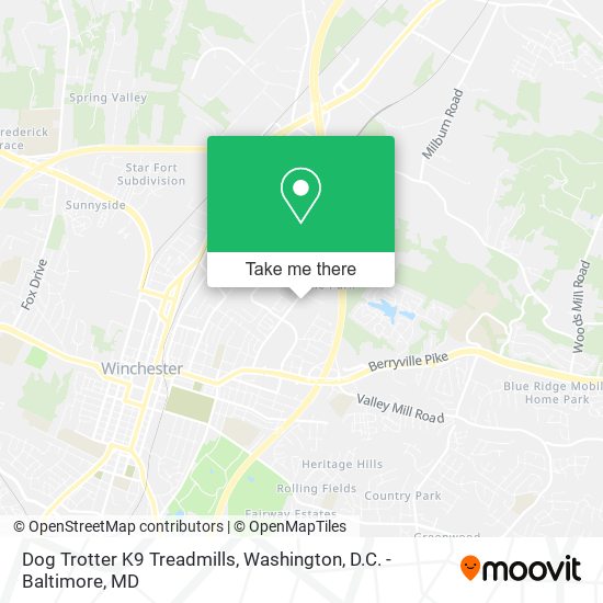 Dog Trotter K9 Treadmills map