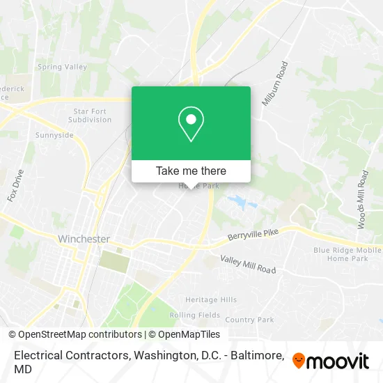 Electrical Contractors map