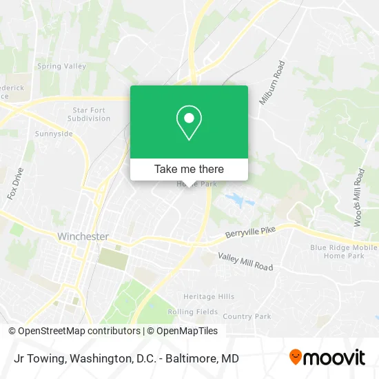 Jr Towing map