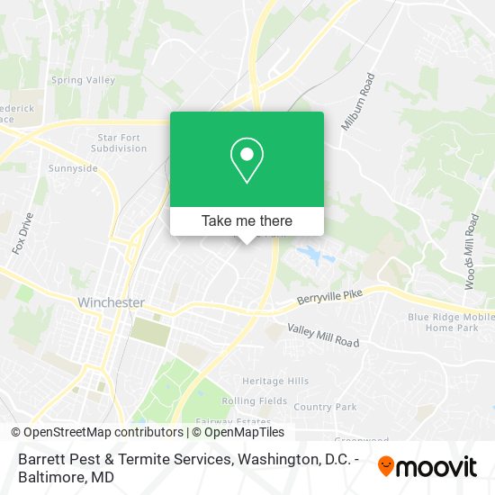 Mapa de Barrett Pest & Termite Services