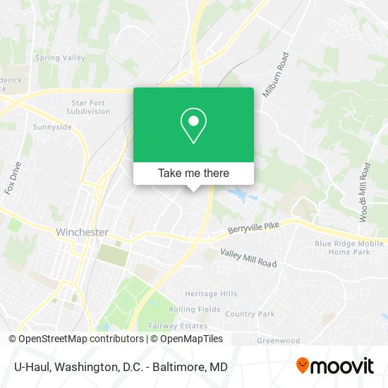 Mapa de U-Haul
