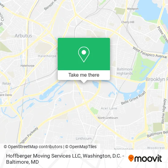 Hoffberger Moving Services LLC map