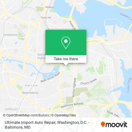 Ultimate Import Auto Repair map