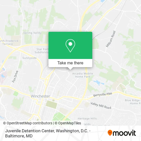 Juvenile Detention Center map