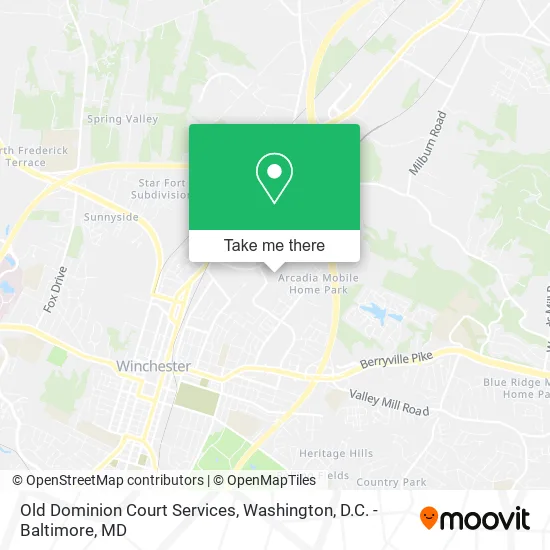 Old Dominion Court Services map