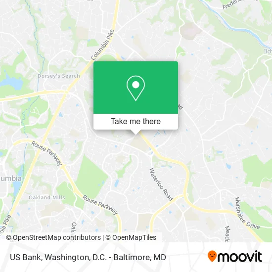 US Bank map