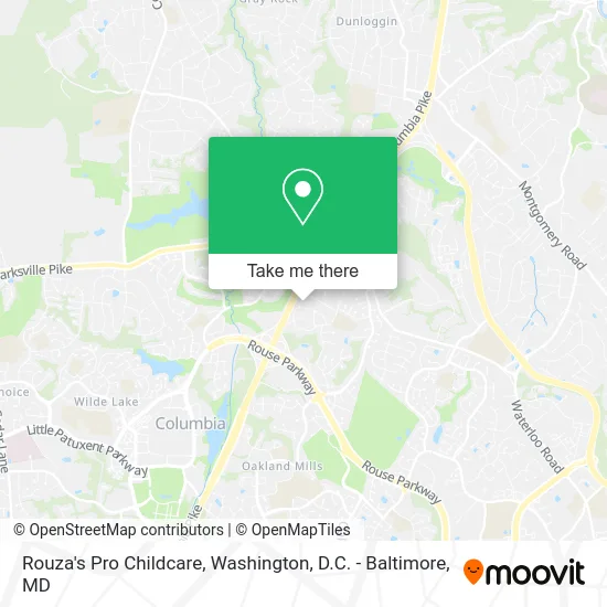 Rouza's Pro Childcare map