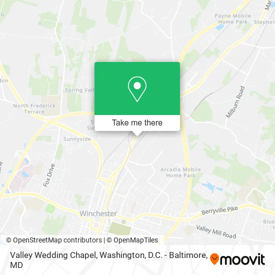 Valley Wedding Chapel map