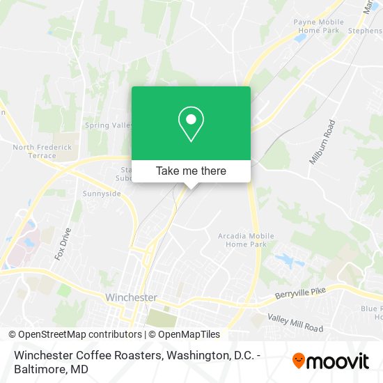 Winchester Coffee Roasters map
