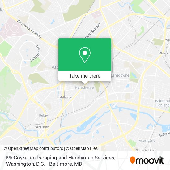 McCoy's Landscaping and Handyman Services map