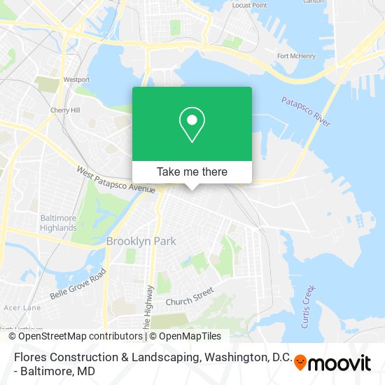 Flores Construction & Landscaping map