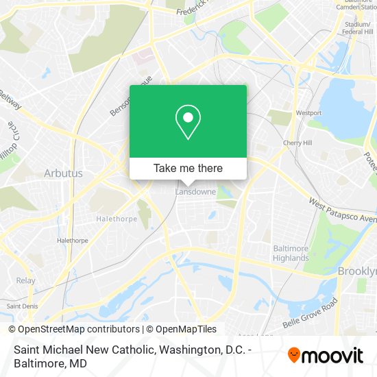 Saint Michael New Catholic map