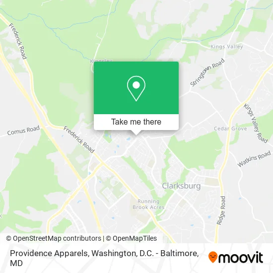 Mapa de Providence Apparels
