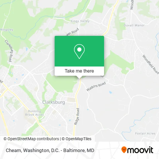Cheam map