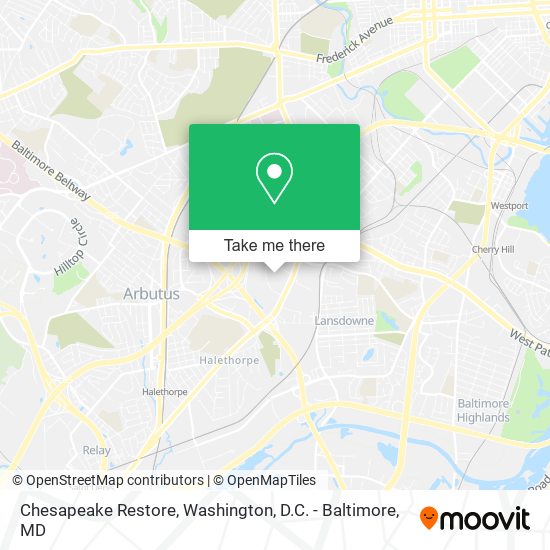 Chesapeake Restore map