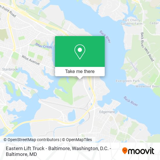 Eastern Lift Truck - Baltimore map