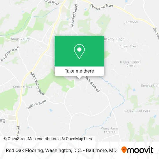 Red Oak Flooring map