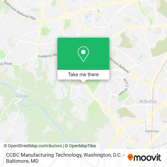CCBC Manufacturing Technology map