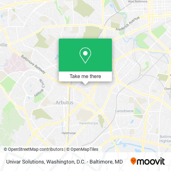 Univar Solutions map