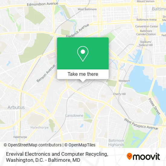 Erevival Electronics and Computer Recycling map