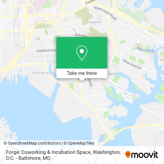 Forge: Coworking & Incubation Space map