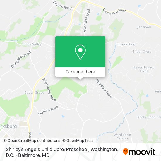 Mapa de Shirley's Angels Child Care / Preschool