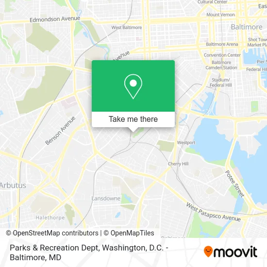 Parks & Recreation Dept map