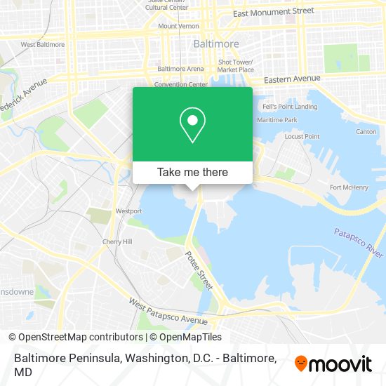 Baltimore Peninsula map