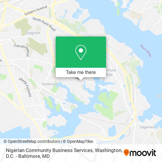 Mapa de Nigerian Community Business Services