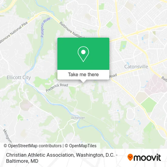 Christian Athletic Association map