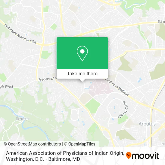 American Association of Physicians of Indian Origin map