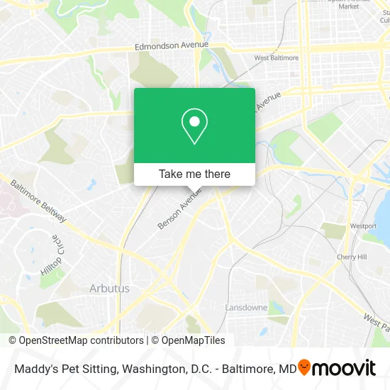 Maddy's Pet Sitting map