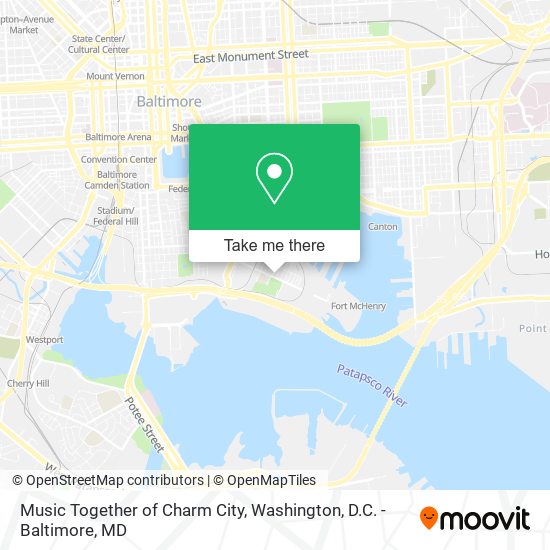 Mapa de Music Together of Charm City