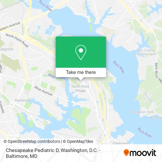 Mapa de Chesapeake Pediatric D