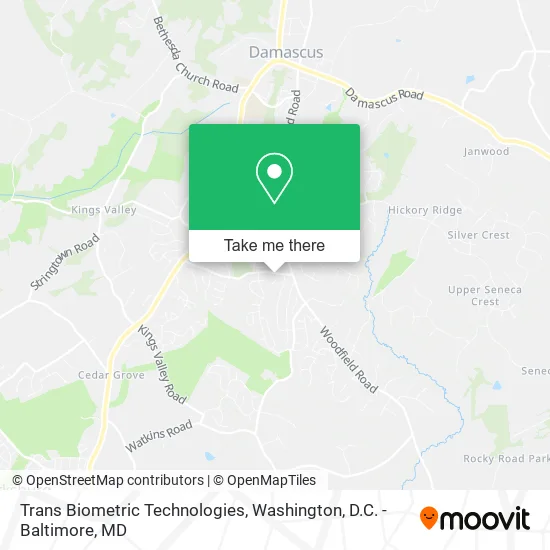 Mapa de Trans Biometric Technologies