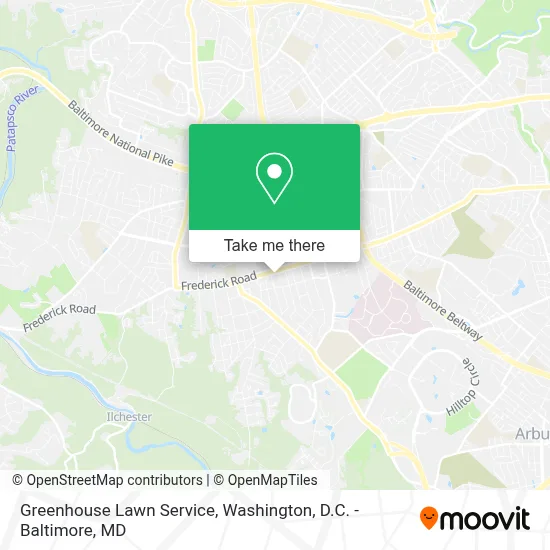Greenhouse Lawn Service map