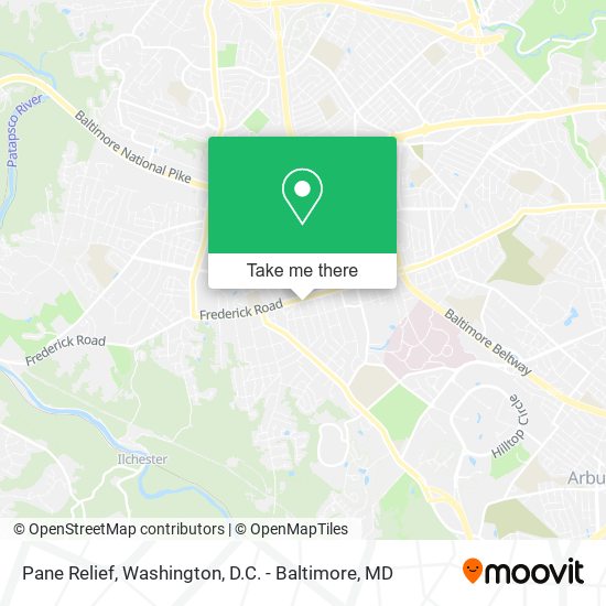 Pane Relief map