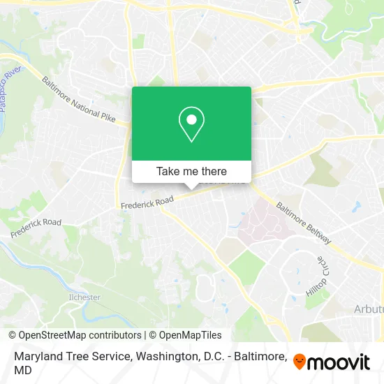 Maryland Tree Service map
