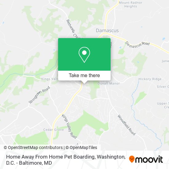 Home Away From Home Pet Boarding map