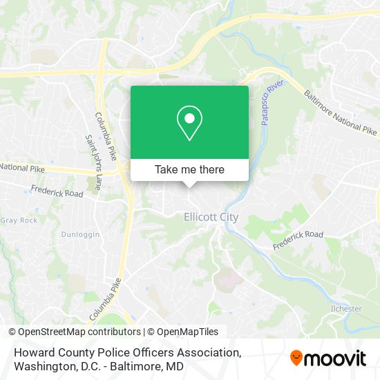 Mapa de Howard County Police Officers Association