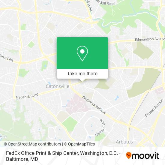 Mapa de FedEx Office Print & Ship Center