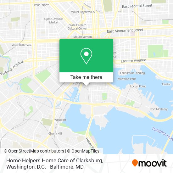 Mapa de Home Helpers Home Care of Clarksburg