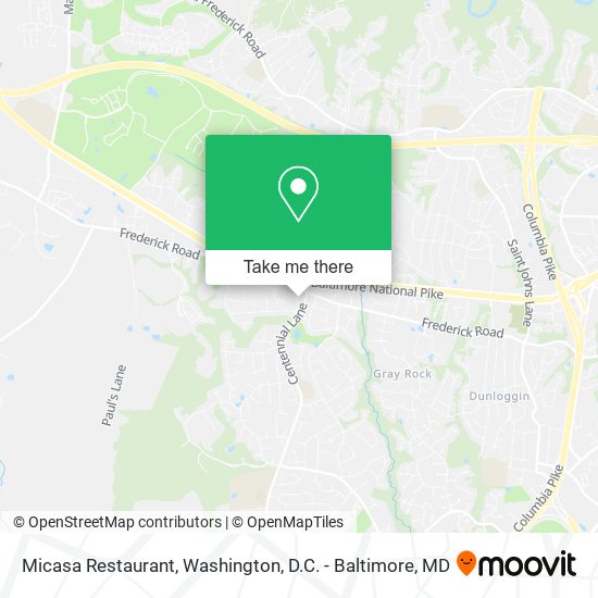 Micasa Restaurant map