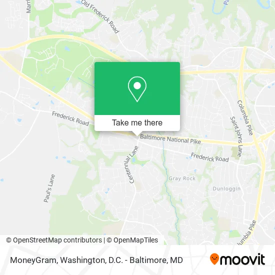 MoneyGram map