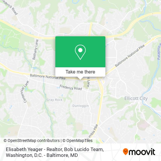 Elisabeth Yeager - Realtor, Bob Lucido Team map